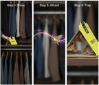 Clothes Moth Traps – 11 Pack | Extra Strength Pheromone Sticky Traps for Clothes, Closets, Wardrobes & Carpet | Case-Making & Webbing Moths | Non-Toxic, Foldable, Family-Safe