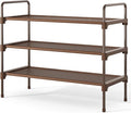 Kitsure Shoe Rack for Closet, Sturdy and Long-Lasting Shoe Shelf, Shoe Rack for Entryway, Personalized DIY Shoe Organizer, Shoe Rack Organizer for Space-Saving, 27.6" x 11.8" x 22.6", Brown