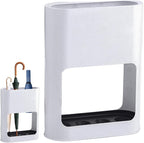 Umbrella Stand 8.5x3.5x11 Fashion Thickened Hollow Design Umbrella Holder with Detachable Water Collection Box for Home Indoor Entryway