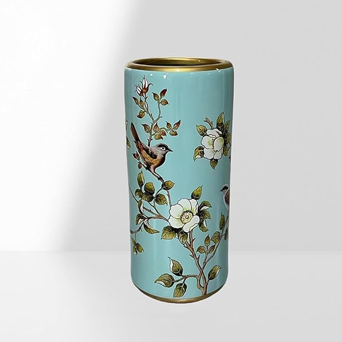 Ceramic Umbrella Stand Umbrella Holder For Entryway,Floor Standing Vase Storage Bucket(S)