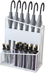 2 Tier Metal Umbrella Stand Umbrella Holder, Large-Capacity Commercial Umbrella Stand Umbrella Holder for Hotel Offices, Entrance Umbrella Organizer