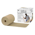 CanDo Low Powder Exercise Band, 50 yard roll, Tan: XX-Light