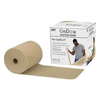 CanDo Low Powder Exercise Band, 50 yard roll, Tan: XX-Light