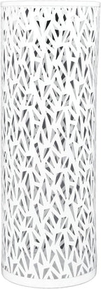 ZJchao Metal Freestanding Round Umbrella Stand Rack Bin for Entryway, Office, or Hotel Decor – Medium Size, Space-Saving Storage Holder Compatible with Standard Umbrellas