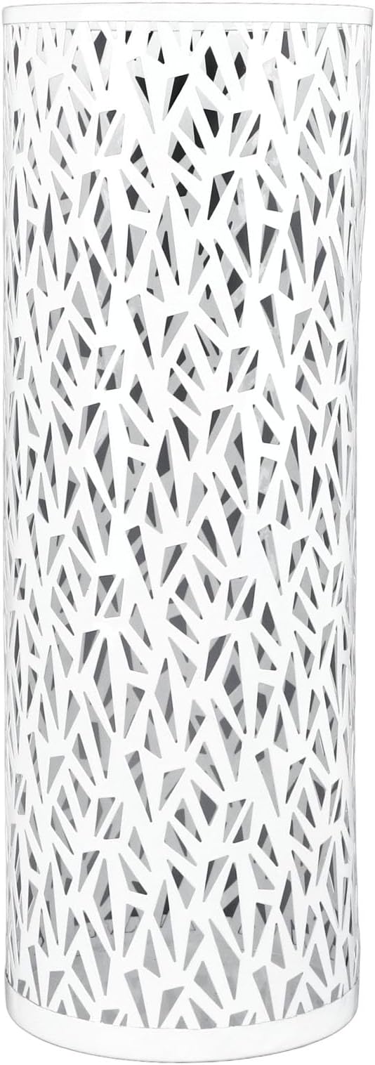 Umbrella Stand Rack for Entryway, Metal Hollowed Freestanding Umbrella Holder, Rain Collection Umbrella Organizer Bin for Can Walking Stick, Home Office Decor, Small