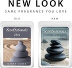 ScentSationals Zen Scented Wax Melts - Eucalyptus, Spearmint, & Sandalwood, 10oz (24 Cubes)