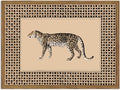 Vintage Leopard Wall Art Cheetah Safari Wall Decor Paintings, Wildlife Animal Poster Canvas Prints Aesthetic for Living Room Bedroom 16x24 inch Wood Framed