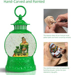 St Patricks Day Snow Globe Decor,St Patricks Day Light Up Snow Globe 6H Timer, USB/Battery Operated,St Patricks Day Home Party Decor