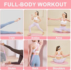 Figure 8 Resistance Band: Resistance Bands with Handles for Working Out - 8 Shaped Resistance Bands for Women - Exercise Bands for Arms - Fullbody Yoga Pulling Rope