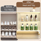 CiBiZi Clear Shoe Slots Organizers 6Pack Shoe Stacker Organizer for Closet Shoe Stackers for a Pair of Shoes Shoe Display Shelf Shoe Rack Holders Space Saver Organizador de Zapatos Clear