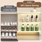 20Pack Shoe Slot Organizers Clear Shoe Stacker Organizer for Closet Shoe Holder Space Saver Rack Storage for Closet (clear, 20Pack)