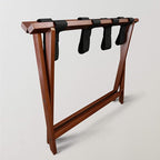 Heavy Duty 30" Extra Wide Luggage Rack - Walnut