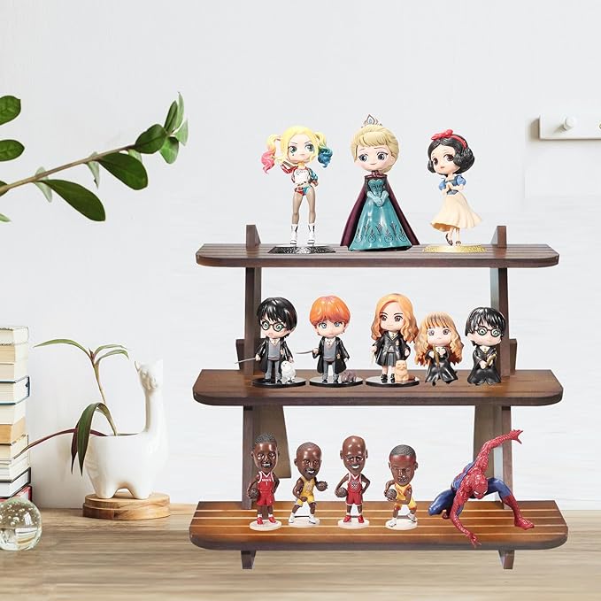 Wooden Display Stand, Tiered Cupcake Stand, 3 Tier Display Stand Riser, Rustic Risers Dessert Table Display Shelf Spice Rack Organizer Holder, Cologne Stand Perfume Organizer Stand