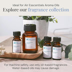 Air Esscentials The Diamond Gift Set, Smart Scent Air Machine Kit, Cold & Waterless Fragrance Oil Diffuser with 2 Signature Scents & Bluetooth Control, Herbal & Citrus Aromas, White