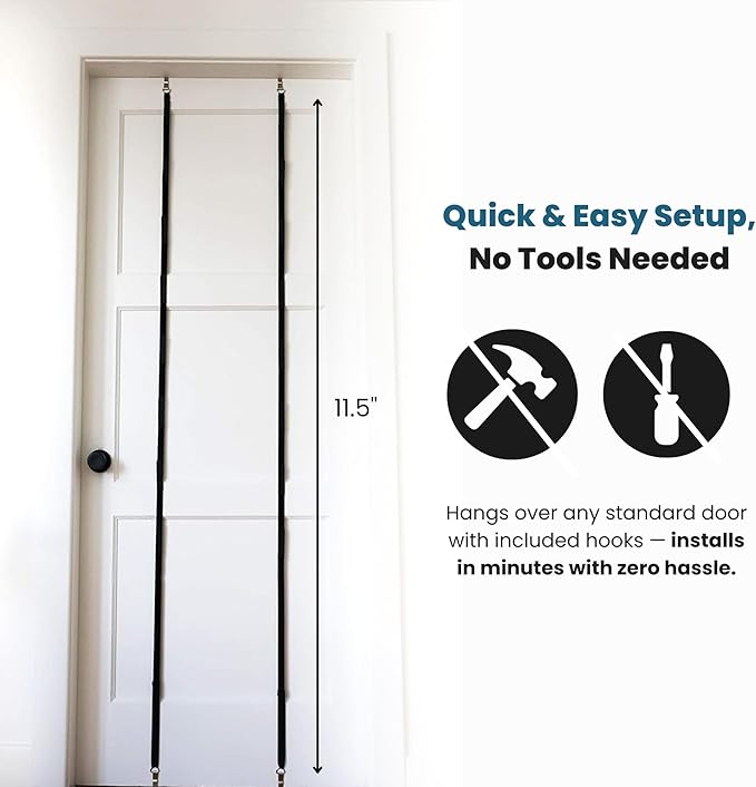Jokari Over-the-Door Hat Rack Organizer 4 Pack – Holds Up to 32 Baseball Caps, Snapbacks, or Fitted Hats – Adjustable Closet Door Hat Storage with Hooks – No-Tool Installation for Men, Women, and Kids