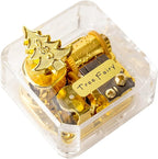 Tree Fairy Music Box, Unique Fairy-Tale Melody, Gold Tree Design,Clear Case, Enchanted Gift for Christmas, Birthday, Mother's Day, Wedding, Anniversary, Valentine's Day, Thanksgiving and Others