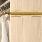 FIRJOY 12" Valet Rod for Closet Pull Out (2 Pack, Brushed Gold)