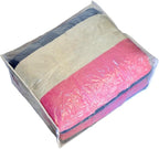 Clear Vinyl Storage Bags with Zipper 24x20x11 Inch, Clothes Bag Organizer, Space Saver PVC Comforter Clear Storage Bags for Blanket, King Size Pillows Storage,Linen Storage (6 Pack)