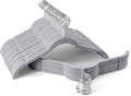 Premium Velvet Shirt Hangers 50 Pack, Space-Saving Non-Slip Felt Hanger with 360° Swivel Hook, Slim Flocked Hangers for Strappy Dresses, Blouses, Tank Tops(Grey)