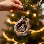 Forest Animal Christmas Ornaments,3D Hummingbird Christmas Tree Ornaments,Funny Forest Animal Ornaments for Hanging Decoration Gift for Animal Lovers & Easter Basket Stuffers
