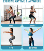 Resistance Bands for Working Out, Exercise Bands with 5 Resistance Levels, Natural Latex Resistance Bands Designed for Home Fitness, Strength Training and Flexibility Exercises