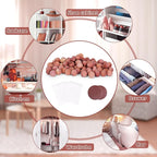 Woodever 110 Pack Cedar Balls for Clothes Storage, for Wardrobes and Drawers, 100% Natural Aromatic Cedar Wood Balls, with Sandpaper and Sachets