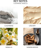 Airkeep Reed Diffuser Oil Refill with Diffuser Sticks, 6.76 Fl Oz(200ml) Cashmere Vanilla Scented Oils, Aroma Therapy, Home Fragrance & Air Freshener, Office Décor, Decoration