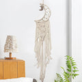 Zorfeter Moon Dream Catcher, Macrame Wall Hanging Boho Decor, Moon Star Decoration for Bedroom