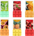 STRN Wax Melts, Soy Wax Cubes 6 Scents Mint, Watermelon, Mango, Passion Fruit, Pineapple & Strawberry, Summer Fruit Scented Long-Lasting Home Fragrance for Wax Warmers, Yoga, 1.25 OZ * 6 Packs