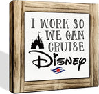 Work Inspired Wood Signs, Box Sign Wood Desk Sign Decor, Work Humor, Funny Home Office Decor, Table Decors Art, Farmhouse Wooden Box Signs, Bestie Gift, Coworker Gift for Her, 5.9×5.9 inches