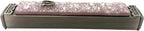 Sparkling Art Glass Mezuzah - Easy Mount Indoor or Outdoor - Weatherproof Metal Case - Gift Box and Non-Kosher Scroll Included - Hand Made in USA - Guaranteed for Life! (Mauve)