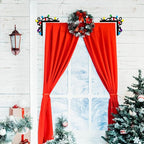 Pigort Christmas Door Toppers Funny Christmas Door/Window Coner Decorations Snowman Santa Windows Walls DIY Craft for Party Ornament