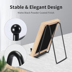 Kruodop 4 pack of 12 inch plate stands for display, black metal frame holder stands for plates, picture frames, books, small easels, decorative plates, photos, platters, and tabletop art(black)