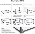 Transparent Plastic Storage Clear Shoe Display Case Box Organizer - Magnetic Side Open, 16PC (Black)