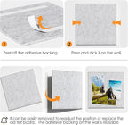 MaxGear Large Cork Board for Wall 36" x 24", Light Gray Bulletin Board, 6 Pack Felt Wall Tiles with Pushpins, Cork Boards for Office Pin Board Tack Board Cork Boards