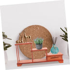 Wooden Tiered Display Stand Home Decor Aesthetic Riser for Figurines Wooden Riser Holder for Decor