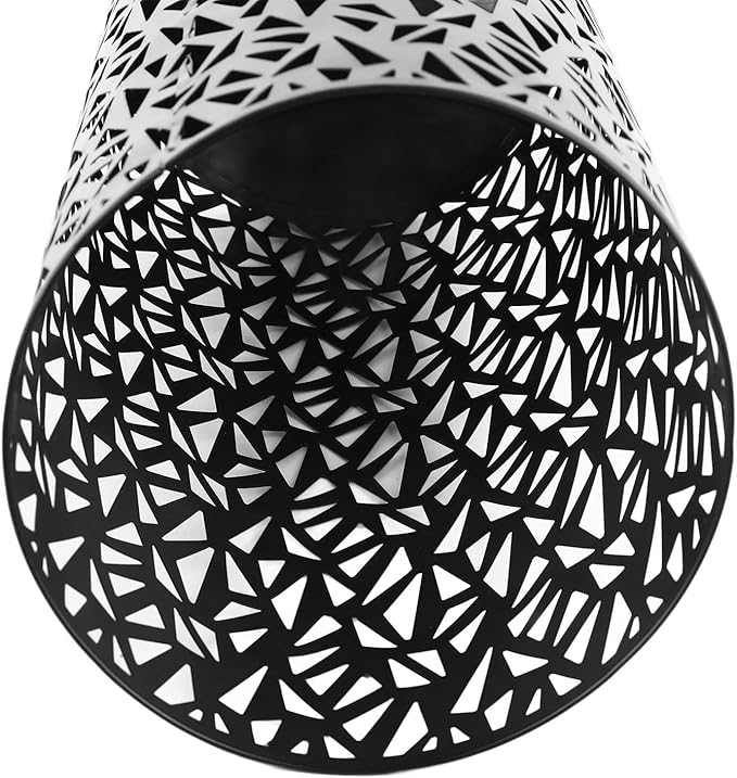 ZJchao Metal Freestanding Round Umbrella Stand Rack Bin for Entryway, Office, Hotel Decor – Large Capacity Storage Holder Compatible with Standard Umbrellas