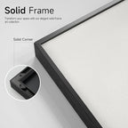 Framed Black and White Gray Modern Abstract Wall Art, Set of 3 Piece Big Canvas Paintings Artwork for Walls, Minimalist Art Prints Pictures for Living Room Hallway Bedroom Office Wall Decor 16x24 Inch