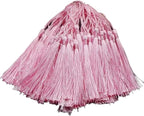 Tassels for Decoration 13cm/5 Inch Silky Floss Bookmark Tassels Hanging Rope for Jewelry Making DIY Craft Accessory(Pink)