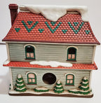 Lefton Geo Z Colonial Village 1995 Ceramic Fairbanks House 10397