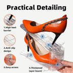 Shoe Slots Organizer, 20PCS Adjustable Double Layer Stack Shoe Rack, 50% Space-Saving Storage Rack Holder, Transparent