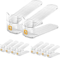 CiBiZi Clear Shoe Slots Organizers 10Pack Shoe Stacker Organizer for Closet Shoe Stackers for a Pair of Shoes Shoe Display Shelf Shoe Rack Holders Space Saver Organizador de Zapatos (Clear)