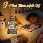 Nativity Scene Christmas Snow Globes, 10.24" Electric Light up Snow Globe Christmas, Festive Song 6H Timer & Dual Power, Musical Snowglobes Christmas Decorations Indoor Snowglobe Church Snowman