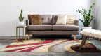 Unique Loom Barista Collection Area Rug - Ngada (2' 2" x 3' 1" Rectangle, Beige/ Red)
