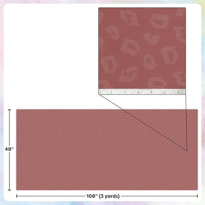 Teacher Created Resources Wonderfully Wild Deep Rose Creative Class Fabric for Classroom Bulletin Boards, Pillows, Curtains, and Crafts