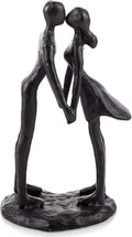 Sziqiqi Anniversary Wedding Gift for Couple: Iron Gifts for 6th Anniversary for Her Him Women - Cast Iron Couple Sculpture Present for Wedding Day Christmas Bithday Valentines Engagement