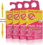 Effective and Refillable Dual Moth Pheromone Traps, Ultimate Solution to Clothes & Pantry Moth Control -4 Pack