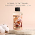 Airkeep Reed Diffuser Oil Refill with Diffuser Sticks, 6.76 Fl Oz(200ml) Clean Cotton Scented Oils, Aroma Therapy, Home Fragrance & Air Freshener, Office Décor, Decoration