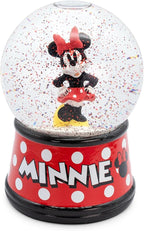 Disney Minnie Mouse Light-Up Snow Globe with Swirling Glitter Display Piece Decoration | Home Decor for Kids Room Essentials | Precious Keepsake, Cute Novelty Gifts and Collectibles | 6 Inches Tall