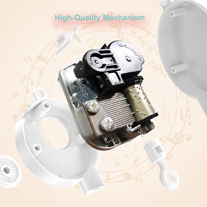 Play (Swan Lake) Mini Music Box Bell Hanging Decoration with Sankyo Musical Movement (65 Tunes Option)